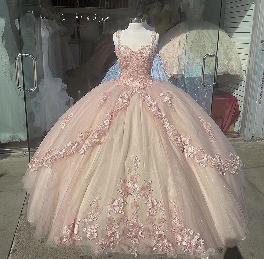 lyserød quinceanera kjole, elegante prom kjoler, lang aftenkjole – Dress