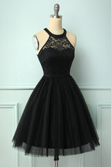 Prom Dresses Vintage, Black Short Party Dress