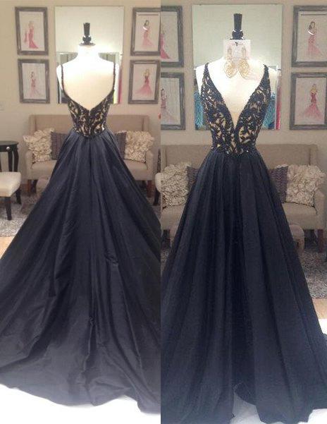 Bridesmaid Dress Stylee, 2024 Junoesque Black Beading V-Neck Zipper Prom Dresses