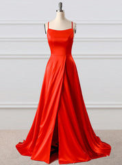 Homecoming Dress Style, A-Line Prom Dresses Side Split Evening Dresses
