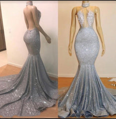 Bridesmaids Dress Mismatched, 2024 High Neck  Backless Sexy Mermaid Prom Dresses