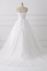 Wedding Dress Wedding Dress, Ball Gown Strapless Sleeveless Lace Up Wedding Dresses
