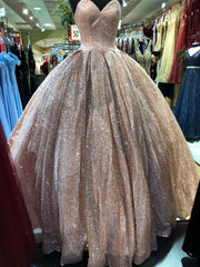 Non Traditional Wedding Dress, rose gold quince dress
