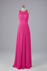 Prom Dress Elegent, A Line Keyhole Floor Length Bridesmaid Dresses