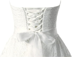 Wedding Dresses Store, A-line Sweetheart Floor Length Lace Wedding Dresses