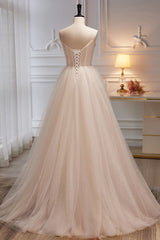 Bridesmaid Dress Designers, Charming Spaghetti Straps Sleeveless Evening Dress A Line Tulle Long Prom Gown