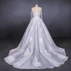 Wedding Dress And Shoes, Long Sleeves Simple Elegant Wedding Dresses Lace Wedding Gowns