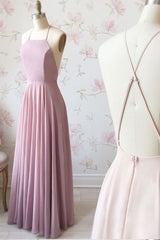 Bridesmaid Dress By Color, Cute Spaghetti Straps Sleeves Simple Long Prom Dresses For Girls