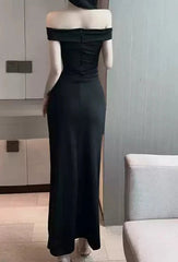 Fantasy Prom Dress Ideas, Off Shoulder Black Prom Dresses For Teens