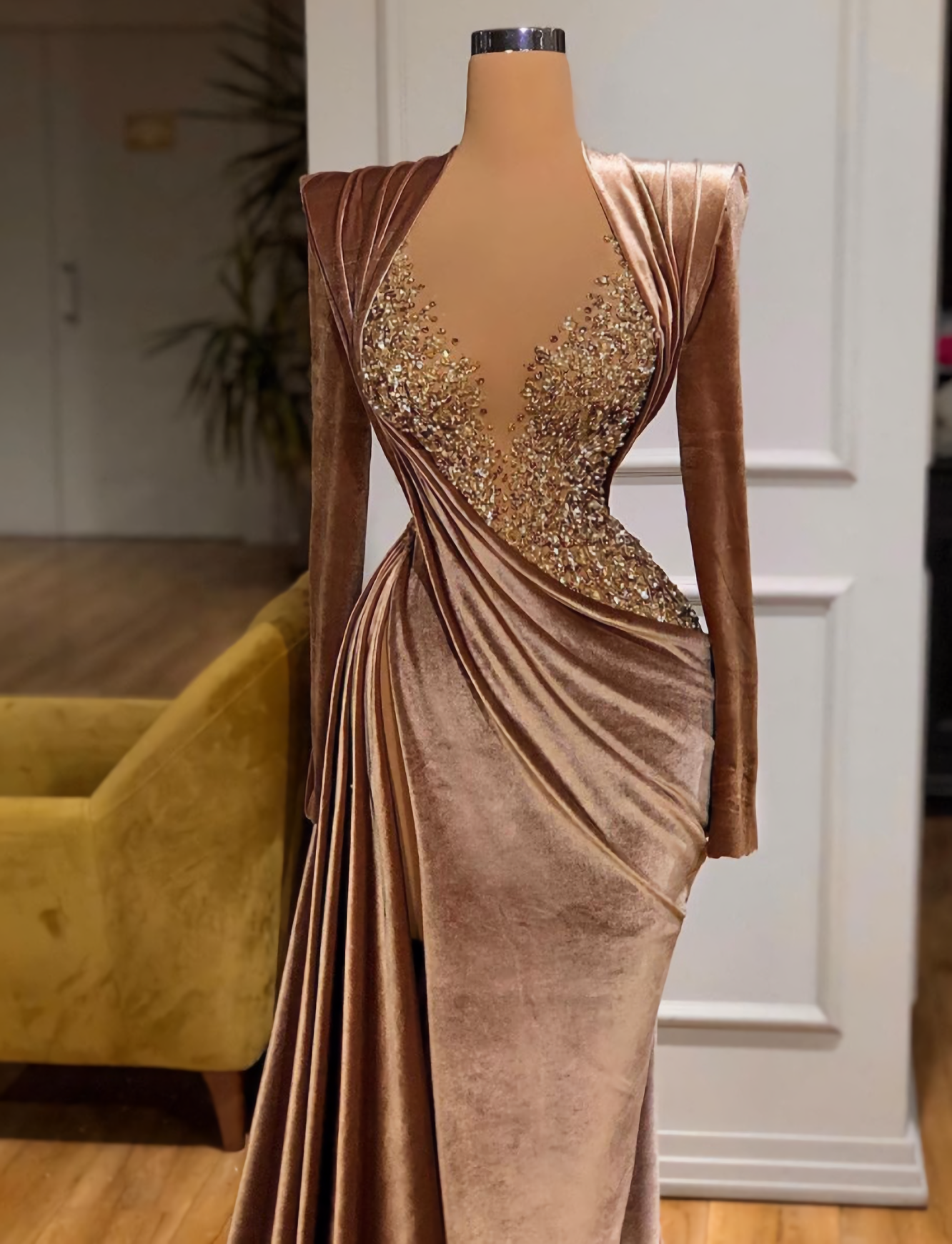 Evening Dresses For Wedding, Mermaid Gown Evening Dress, Sexy Long Prom Dresses