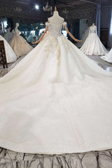 Wedding Dress Styled, New Arrival Long Off The Shoulder Ball Gown Lace Wedding Dresses
