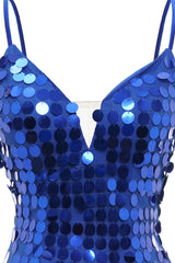 Homecoming Dress Sparkle, Royal Blue Sparkly Sequins Tight Short Homecoming Dress