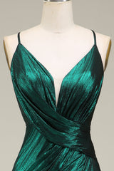 Prom Dresses Prom Dresses, Hot Mermaid Spaghetti Straps Dark Green Long Prom Dress with Open Back