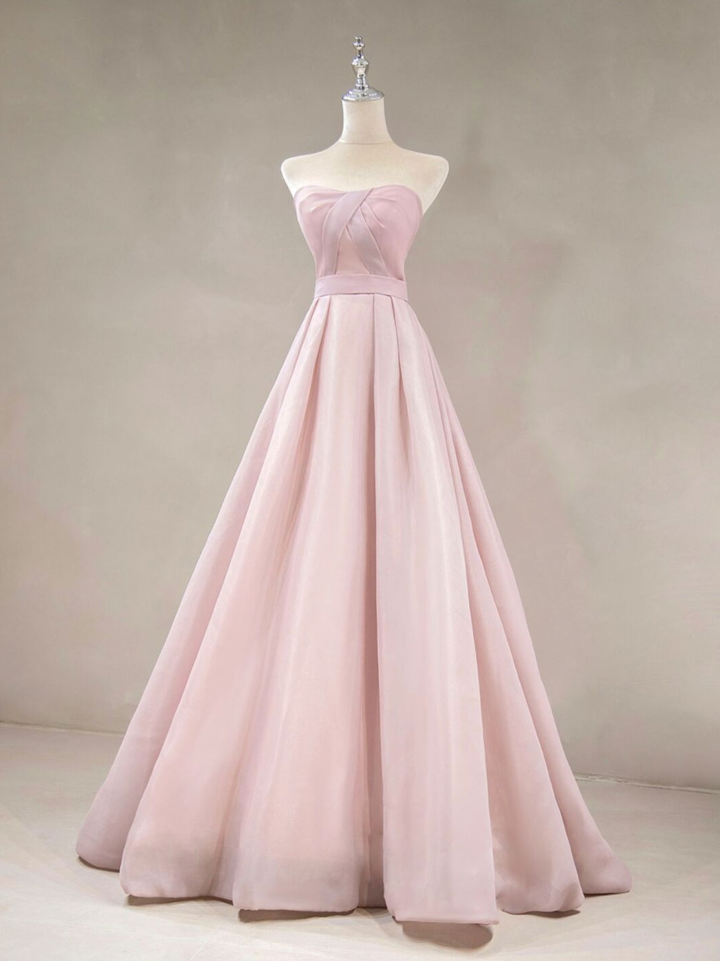 Bridesmaid Dresses Champagne, A Line Pink Long Prom Dresses, Formal Pink Bridesmaid Dresses