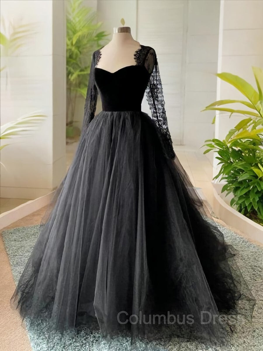 Wedding Dress Styles, A-line/Princess Square Court Train Tulle Wedding Dress with Appliques Lace