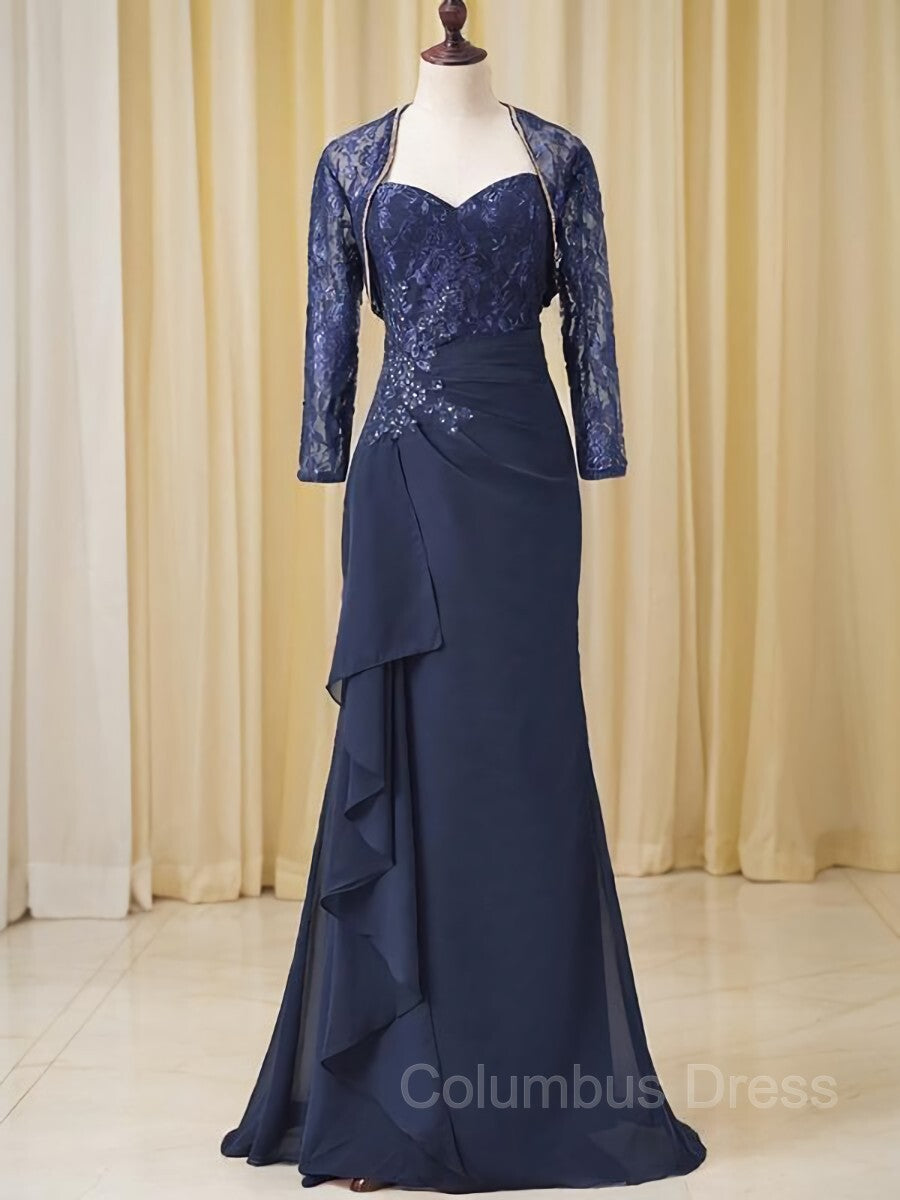 Dress Ideas, A-line/Princess Sweetheart Floor-Length Chiffon Mother of the Bride Dresses With Embroidery
