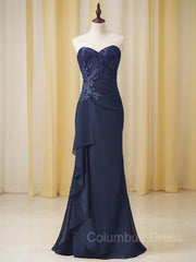 Functional Dress, A-line/Princess Sweetheart Floor-Length Chiffon Mother of the Bride Dresses With Embroidery