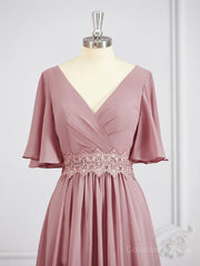 Prom Dresses 2048 Cheap, A-Line/Princess V-neck Chiffon Floor-Length Mother of the Bride Dresses