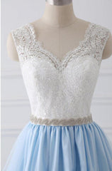 Wedding Dresses Online Shop, Elegant V Neck Lace Sleeveless Floor Length With Beading Wedding Dresses