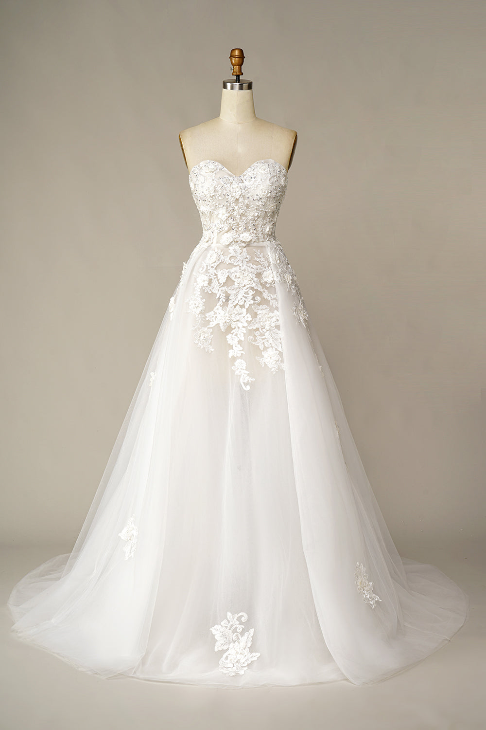 Wedding Dress Ballgown, A Line Wedding Dress with Appliques
