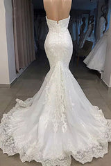 Wedding Dresses Under 103, Amazing Sweetheart Mermaid White Wedding Dress Off the shoulder Lace Bridal Gowns Online