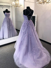 Green Bridesmaid Dress, Backless Purple Lace Prom Dress with Train, Open Back Long Purple Lace Formal Evening Dresses