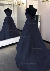 Evening Dress Style, Ball Gown Scoop Neck Long/Floor-Length Tulle Prom Dress