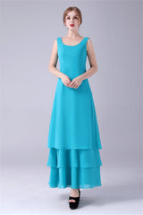 Party Dress Baby, Blue Chiffon Mother Of The Bride Dresses With Jacket