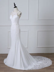 Wedding Dresses Sales, Precious Spaghetti Strap Lace Mermaid Wedding Dress
