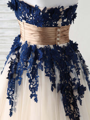 Bridesmaid Dresses Fall, Burgundy Lace Applique Tulle Long Prom Dress Burgundy Bridesmaid Dress