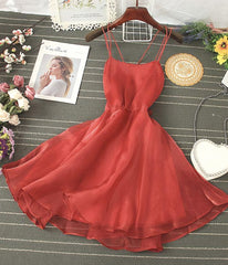 Prom Dress 2031, Cute Tulle Backless Short Dress, Mini Homecoming Dress