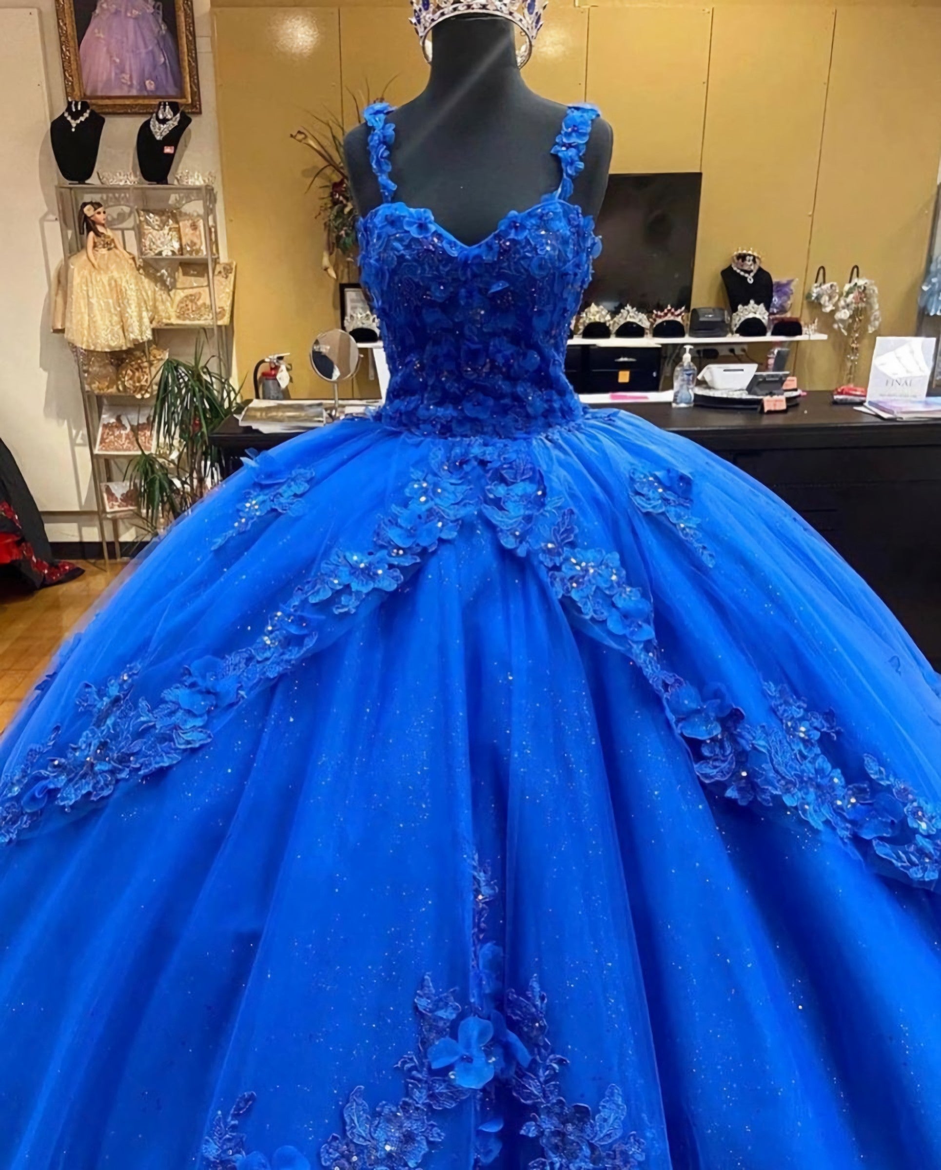 Evening Dress Store, Amazing Princess Jewels Dress, Long Prom Dress