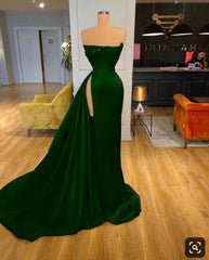 Green Long Prom Dress, Formal Dress