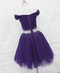 Prom Dress 2028, Purple Homecoming Dress, Party Dress