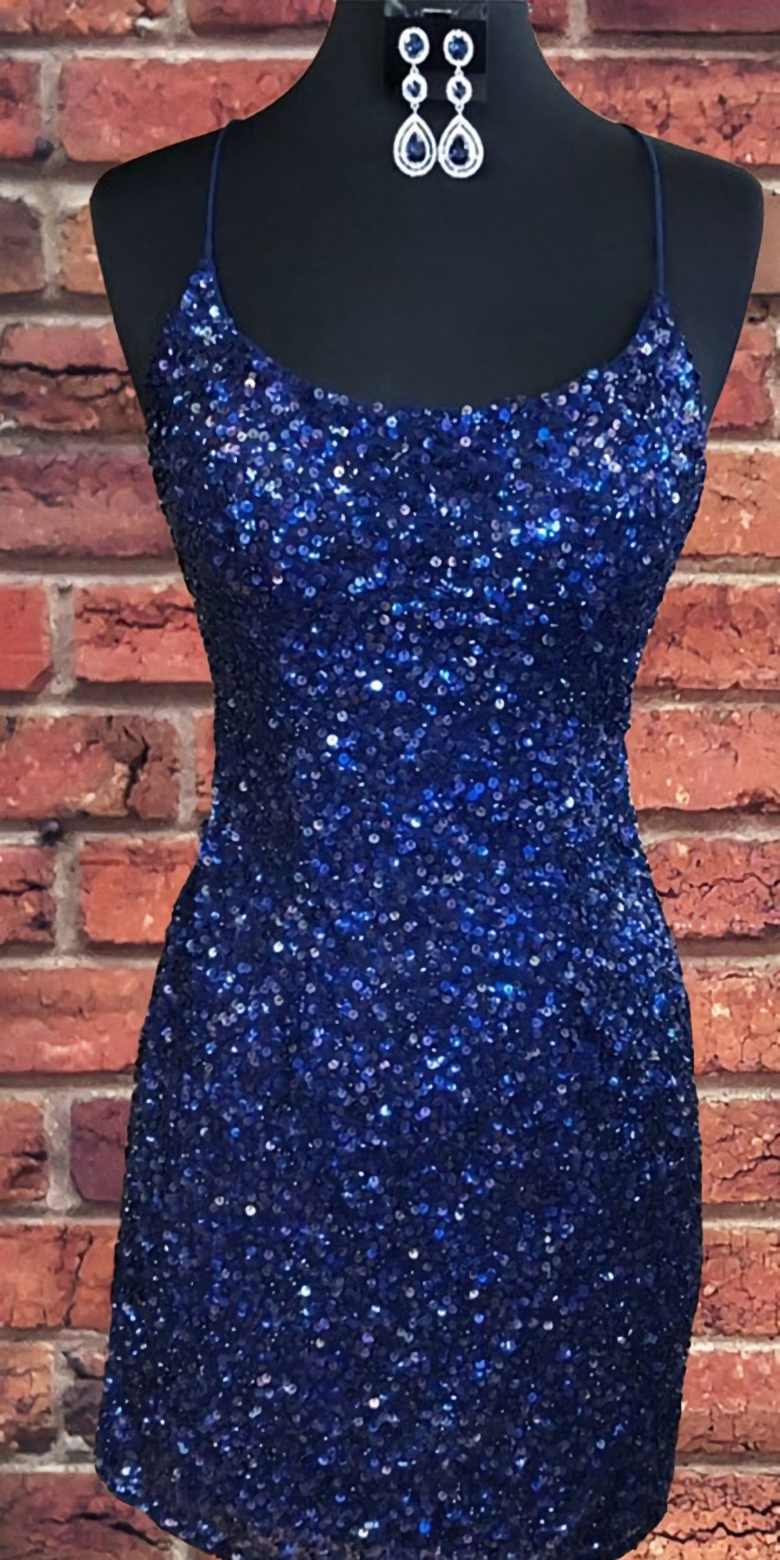 Prom Dresse Princess, Sparkly Sequin Royal Blue Sheath Homecoming Dress