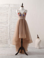 Party Dress Australia, Champagne Short Prom Dresses, Cute Champagne Homecoming Dress