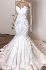 Wedding Dresses Short, Classic Sleeveless Sweetheart Lace Appliques Mermaid Slim Bridal Wedding Dress