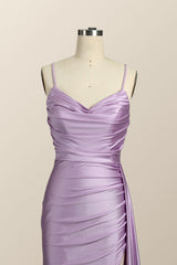 Homecoming Dress Boutiques, Sweetheart Lilac Ruched  Mermaid Long Formal Dress