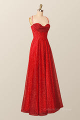 Cute Dress Outfit, Cowl Neck Red A-line Long Formal Dress