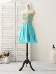 Formal Dresses Pink, Cute Green Lace Applique Short Prom Dress Green Homecoming Dress