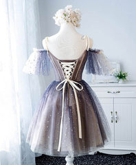 Prom Dress Lace, Cute Tulle Short Prom Dress, Cute Tulle Homecoming Dress
