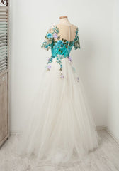 Autumn Wedding, chic appliques tulle homecoming dresses beautiful floor length homecoming dresses