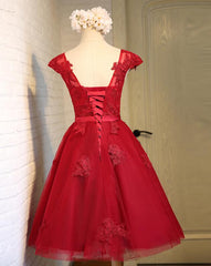 Homecoming Dress Bodycon, Dark Red New Homecoming Dress , Charming Short Formal Dress