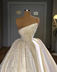 Wedding Dress Places Near Me, Designer Ball Gown Wedding Dress With Crystals Online