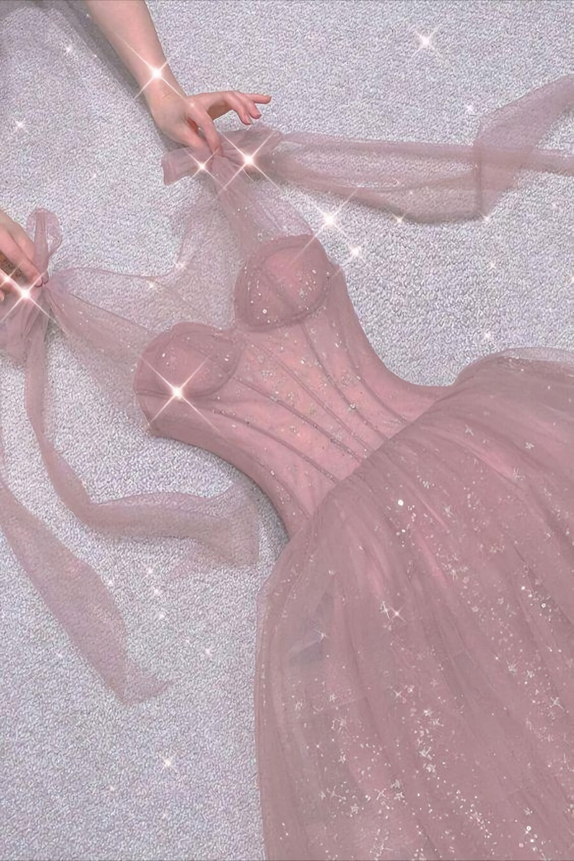 Evening Dresses Wholesale, Princess Pink Long Prom Dress