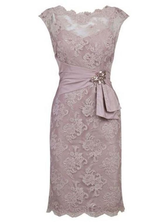 Prom Shoes, sheath bateau half sleeves grey lace mother of the bride dress