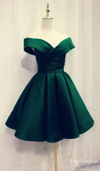 Party Dress Sale, short emerald green homecoming dresses for prom party