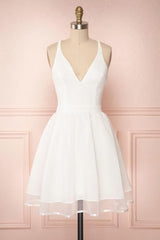 Formal Dresses Homecoming, White Short Homecoming Dresses