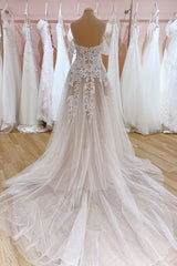 Wedding Dress Shopping, Glamorous Long Mermaid Bateau Appliques Lace Tulle Wedding Dress