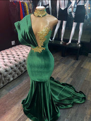 Party Dress Outfit Ideas, Green evening Prom Dresses,Long Prom Dress